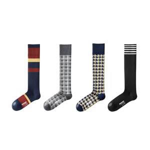 
Beautiful legs, slimming banana inner silver leather 521Color women's calf socks, sports pressure socks, high socks, striped socks