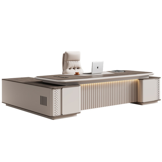 Painted boss office desk chair combination light luxury senior sense CEO manager office manager desk manager desk furniture simple modern
