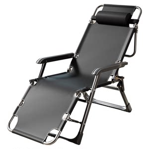 Ain's lounge chair folding lunch break bed office napkin artifact single balcony home casual chair dual -purpose chair
