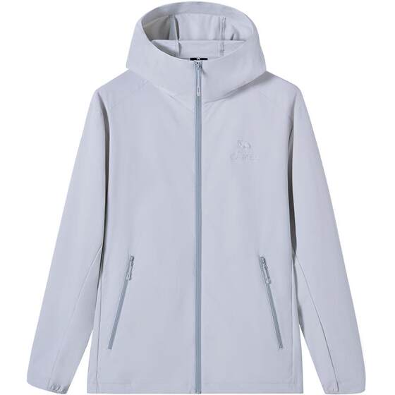 
Camel Rain or Shine Soft Shell Jacket Men's Spring New Outdoor Sports Windproof Hooded Jacket Water-Repellent Mountaineering Clothing