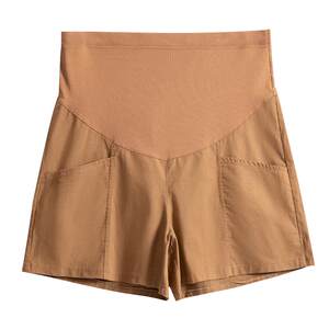 Pregnant women shorts, women's summer thin exterior wearing pregnant women pants penta pants summer safety pants casual leggings summer dress
