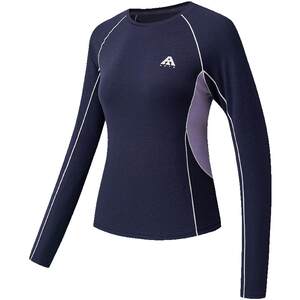 
ANTA quick-drying T丨Earth Shell slim long-sleeved antibacterial outdoor hiking T-shirt women's new sports top sweatshirt