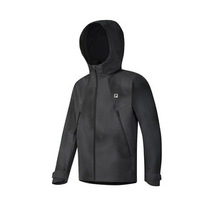 
FILA official men's woven jacket 2025 spring new fitness sports basic full-print hooded top
