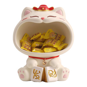 
The lucky cat entrance key storage ornaments for the entrance shoe cabinet living room home creative decorations for new homes
