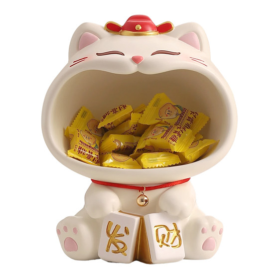 
The lucky cat entrance key storage ornaments for the entrance shoe cabinet living room home creative decorations for new homes