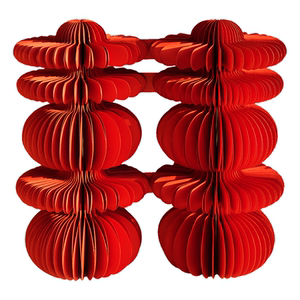 
Happy character honeycomb ball ornament set wedding room layout engagement wedding tabletop table decoration three-dimensional double wedding supplies