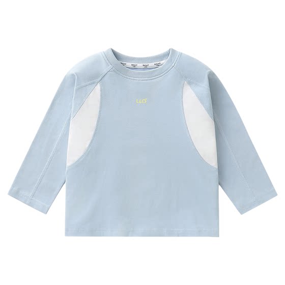 
Right European children's spring and autumn long-sleeved T-shirt boys trendy and cool spring tops 2026 new baby antibacterial round neck inner wear
