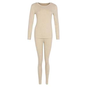 
Urban Beauty Women's Autumn Clothes and Autumn Pants LWH1C2 Black Gold Light Down Round Neck Comfortable, Soft and Skin Friendly Warm Suit