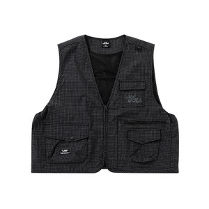 
LAMLICKA multi-pocket layered work suit vest men's autumn outdoor versatile loose American sleeveless vest vest