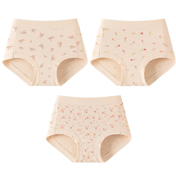 Top Underpants Women's Cotton Ms. Summer Board Gourd Gourd Cotton Cotton Mid -waist Triangle Triangle Terminal Sexy Girls
