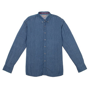 
Weipeng Long Sleeve Shirt Men's Spring New Loose Soft Mature Temperament Jacquard Denim Casual Shirt B41001