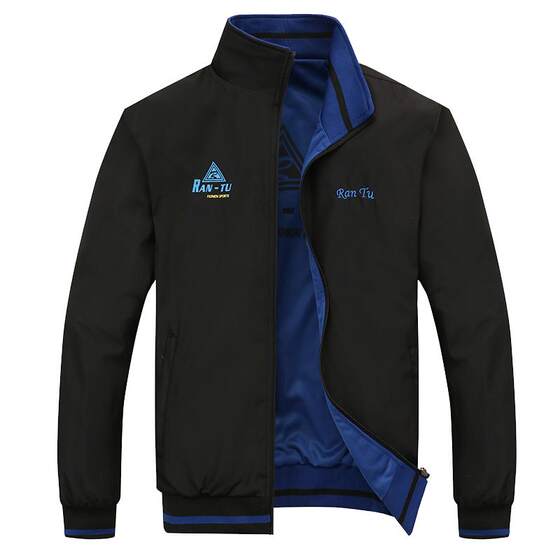 New outerwear for men and youth, double-sided wear, spring and autumn casual windbreaker, sports thin jacket, men's plus size loose top