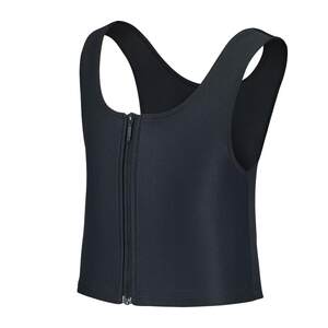 
JSBOY short zipper high elastic bamboo charcoal comfortable running anti-shake breast underwear body shaping suit large breasts showing small breasts