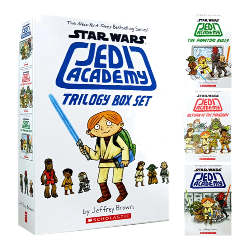 英文原版兒童漫畫書Star Wars Jedi Academy Trilogy Box Set 1-3盒裝