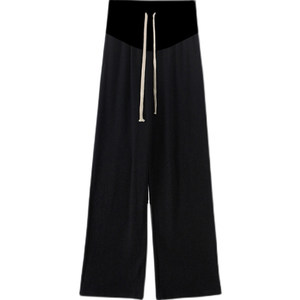 
Soft and waxy wide-leg pants for pregnant women that do not tighten the belly. Autumn and winter plus velvet 2025 new outer wear belly-supporting trousers and leggings