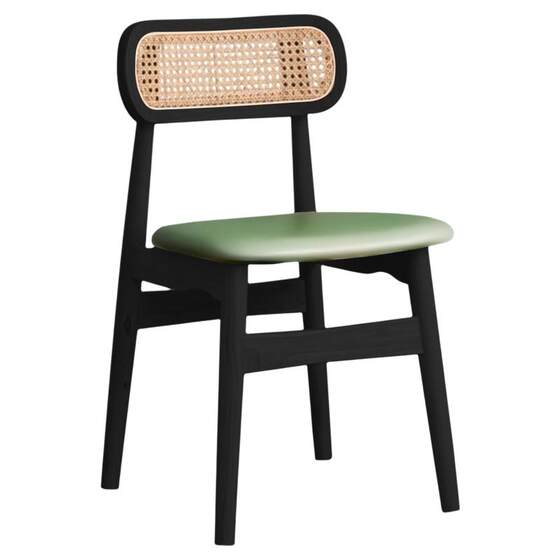 
Medium-old dining chairs, eyes chairs, household rattan chairs, wasaki style rattan backrest chairs, solid wood rattan chairs, dining table and stools