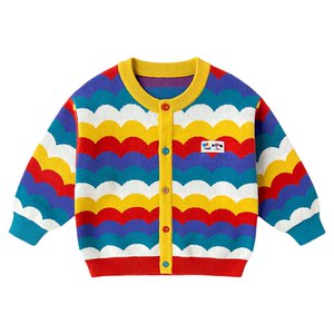 
Dudujia boys' sweaters girls' children's knitted cardigans spring clothes baby boys' coats pure cotton tops children's clothes