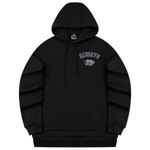 
361 hooded sports sweatshirt men's 2025 autumn and winter new men's velvet American casual sweatshirt slightly loose top