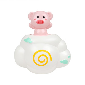 Bath toys under the rain, clouds, little pig duck eggs, dodge cats, cats, water toys, children's bathroom, sprinkle water spray water