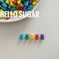 HelloSugar Little Bear Hard Sugar Многоколорный гибридный ретро -торт