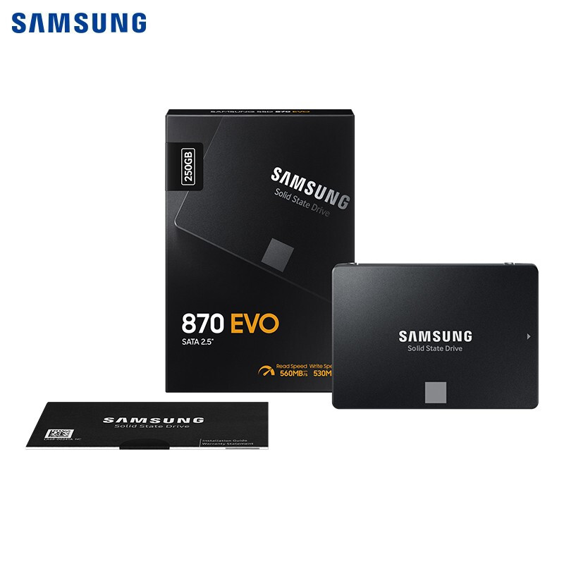 Samsung 870 EVO 250G 500GB SSD SATA3 インターフェイスソリッドステートドライブノートブックデスクトップ