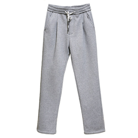 
Extremely warm! Thickened milk velvet lining! Basic and versatile! Winter men’s outdoor windproof straight-leg sweatpants