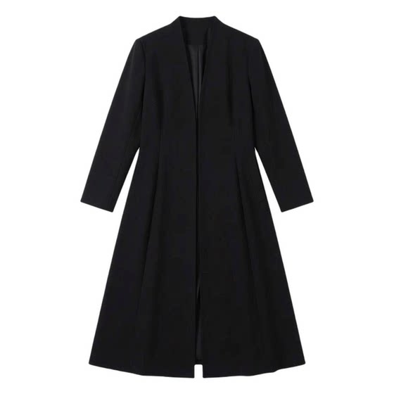 
Autumn and winter new Internet celebrity plus size women's over-the-knee slim windbreaker coat fat mm waist slimming coat 200*0.5kg