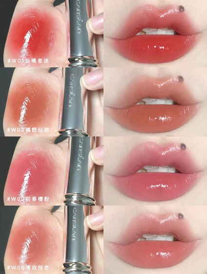 Kazilan new water kiss lipstick sample lipstick women's autumn and winter whitening nude color silver tube w03 ສີຕົວຢ່າງການທົດສອບ