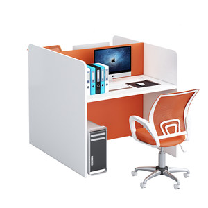 Employee desk Calls Workers' position table and chair combination sound insulation screen 6/8/10 customer service card seat desk
