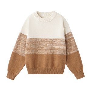 
Frog Prince children's clothing boys sweater spring and autumn 2025 new children's pullover knitted sweater boy gradient base shirt