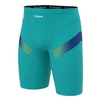 toswim medium to large children and teenagers knee-length professional swimming trunks