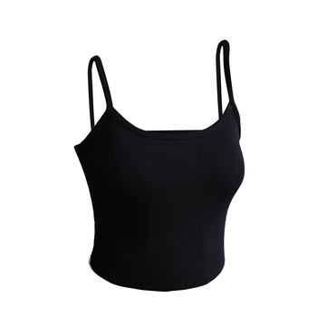 Pure cotton suspender vest for women's secondary breasts with breast pads with large size slim fit inner base beautiful back sleeveless top
