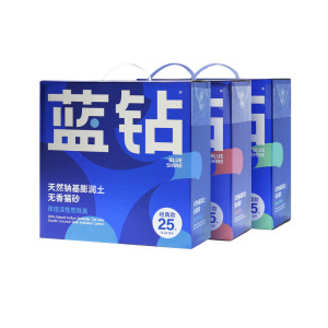 Blue Diamond Cat Litter 25 lbs sodium-based blue diamond mineral sand bentonite hypoallergenic 99% deodorizing low dust quick clumping multi-cat universal