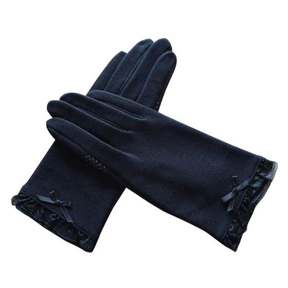 Ryda Ouchun Summer Ms. Sunshine Protective UV cotton -breathable short non -slip driving thin touch screen gloves