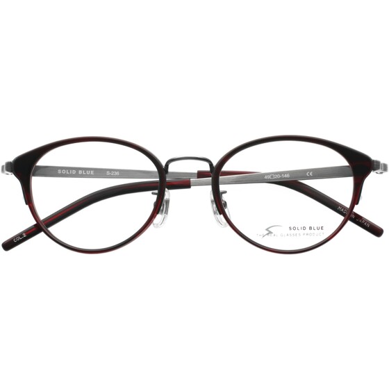 
SOLID BLUE Japanese handmade glasses frame for men and women myopia can be paired with a retro small face glasses frame 236