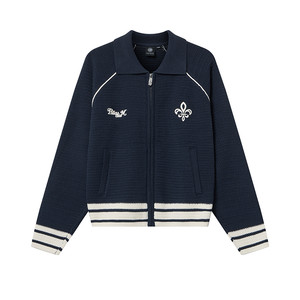 PALLADIUM Paladin autumn and winter new product retro sports fashion women's lapel cardigan 1912597