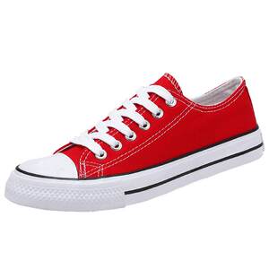 
Spring and autumn new versatile black canvas casual shoes student shoes low-top women's shoes couple white red high-top
