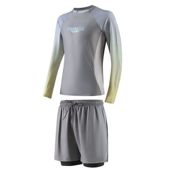 361 men's long-sleeved swimsuit suit sun protection teenager