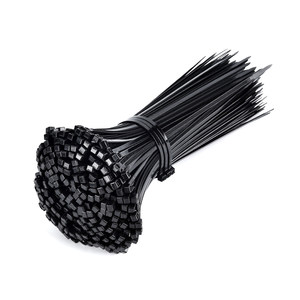 
Industrial grade nylon cable ties black and white self-locking strong cable ties plastic binding tape high temperature resistant 100 pieces