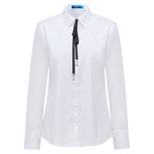 
[Easy care/skin-friendly elasticity] G2000 women's 2025 autumn shopping mall same style commuting anti-wrinkle long-sleeved shirt.