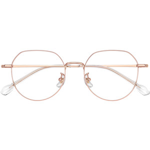 
Korean gold-rimmed glasses for women with high-end myopia can be equipped with anti-blue light radiation eye protection ultra-light pure titanium frames
