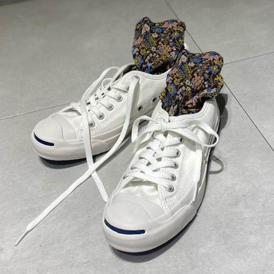 日本代购日版匡威 Converse JACK PURCELL 开口笑帆布鞋男女情侣