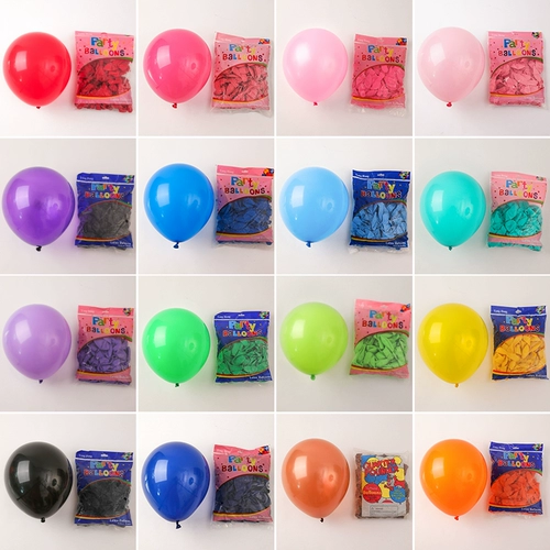 Круглый латексный воздушный шар, 10 дюймов, 100 шт, увеличенная толщина, материал