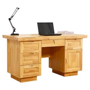 
New Chinese style solid wood desk boss desk study computer desk with drawer storage home desk desk writing desk