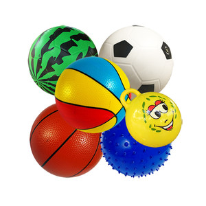 Children's football toy shooting ball garden Baby inflatable balloon ball children watermelon leather ball player grab basketball