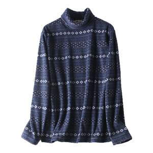 
Free shipping high collar reversible long-sleeved T-shirt polar fleece pullover warm base layer casual men's winter multi-color large size