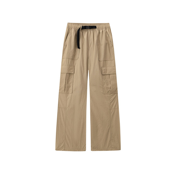 
Super ANTA Women's Outdoor Overalls Water-Repellent Casual Pants Spring and Summer Loose Sports Pants 162626505U