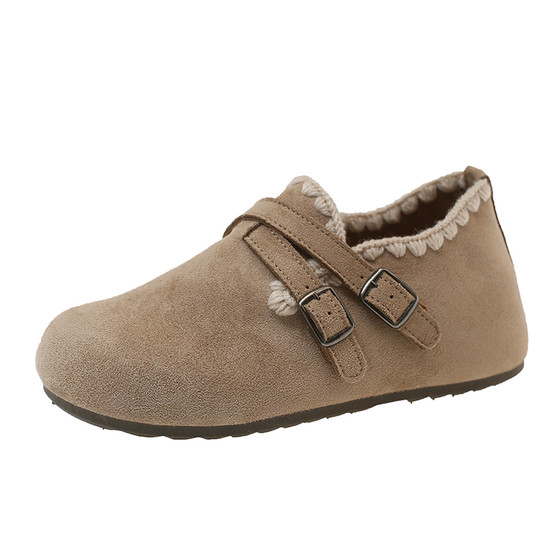 
Thick-soled inner heightening all-inclusive Birkenstock shoes for women 2026 new spring and summer slip-on loafers beanie shoes Birkenstock shoes