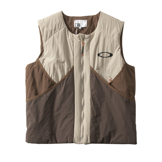 Autumn and winter lightweight simple functional style stand-up collar cotton vest men and women outdoor warm vest zipper see small jacket