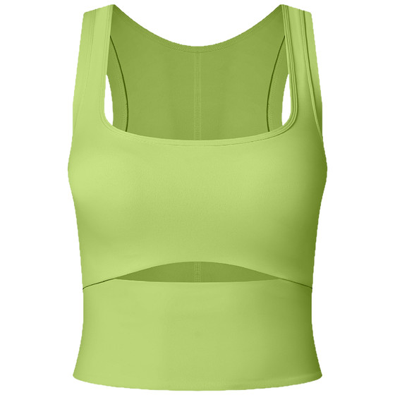 One -in -one shock -proof gathered yoga sports underwear workers training fitness vest female wearing casual running bras
